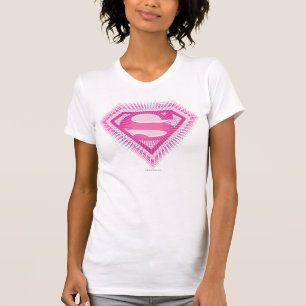 Camiseta Logotipo cor-de-rosa de Supergirl