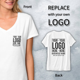 Camiseta Logotipo corporativo personalizado Empresa moderna