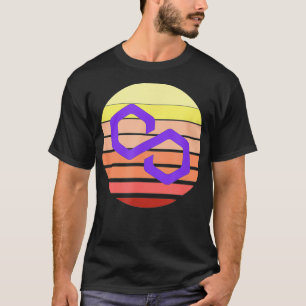 Camiseta Logotipo Cripto de Polígono MATIC Crypto Modern Di