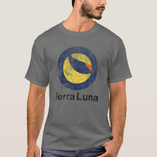 Camiseta Logotipo Cripto Distress Terra LUNA