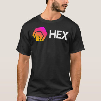 Camiseta Logotipo Crypto Hexagon Clássico T-Shirt