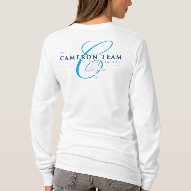 Camiseta Logotipo CT na capa longa traseira (Verso)