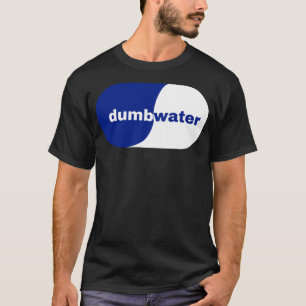Camiseta logótipo da água inteligente e burra