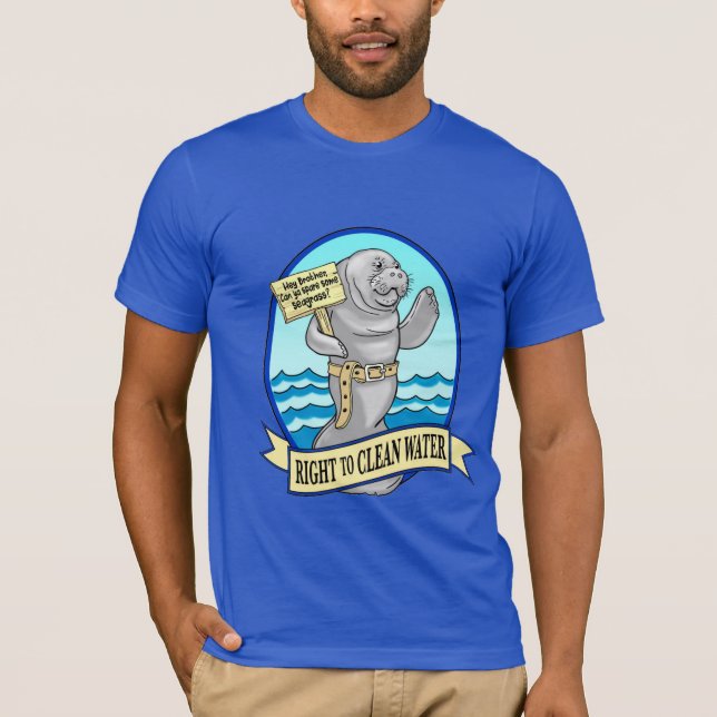 Camiseta Logótipo Da Água Limpa (Frente)