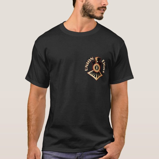 Camiseta Logotipo da assinatura da união oito (Frente)