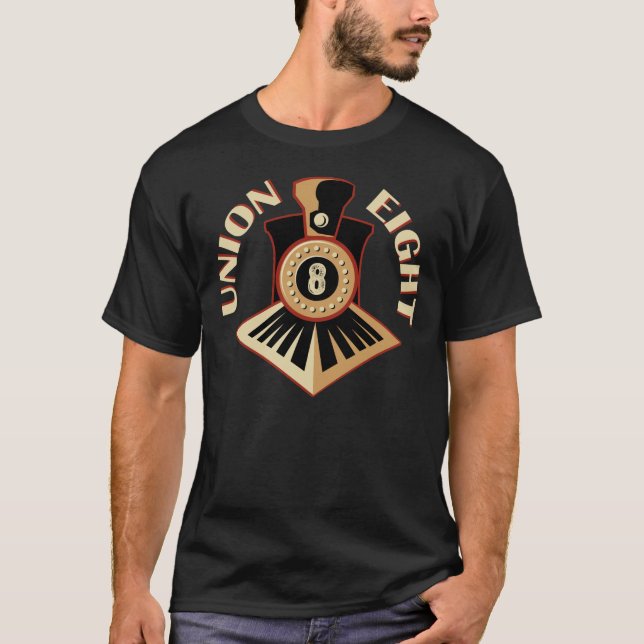 Camiseta Logotipo da assinatura da união oito (Frente)