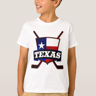 Camiseta Logotipo da bandeira do hóquei de Texas