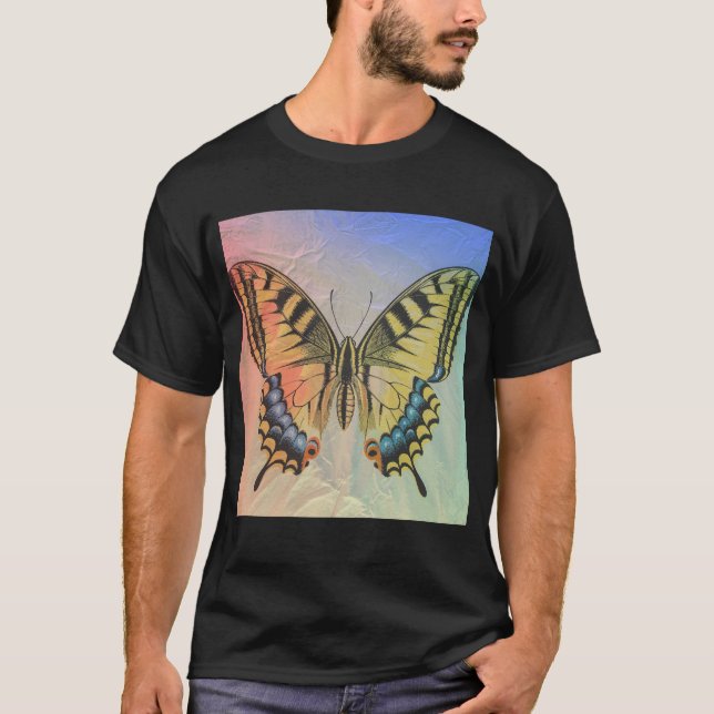 Camiseta Logotipo da borboleta: Elegância em movimento (Frente)