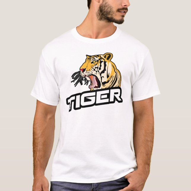 Camiseta Logotipo da cabeça do Tigre (Frente)