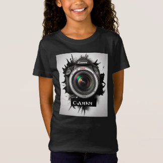 Camiseta Logotipo da câmera Canon