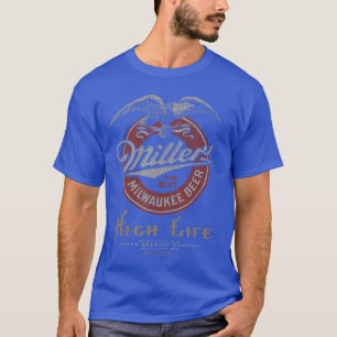 Camiseta Logotipo da Cerveja Vintage Coors Classic Miller H
