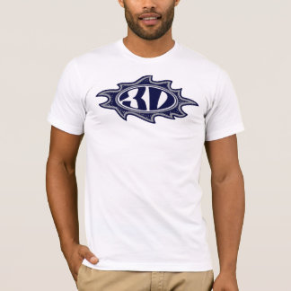 Camiseta logotipo da chama 3d
