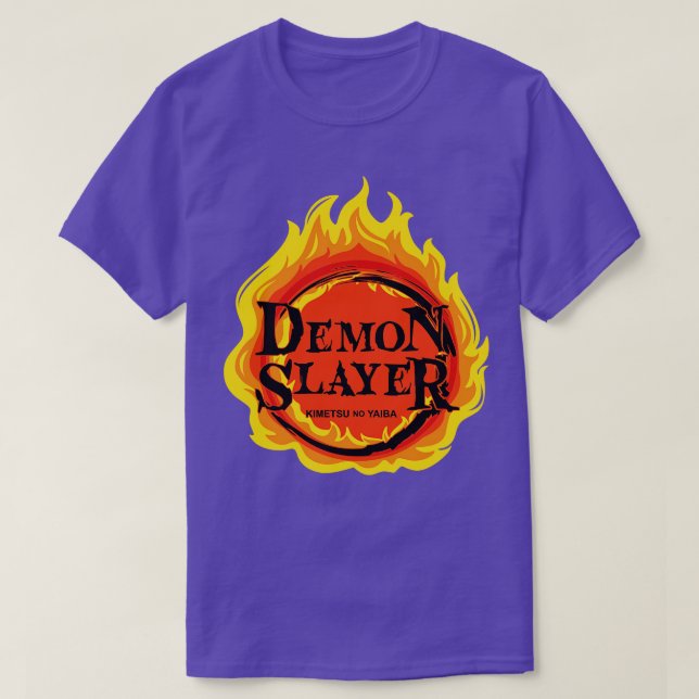 Camiseta Logotipo da Chama da Demon Slayer (Frente do Design)