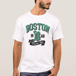 Camiseta logotipo da cidade de Boston Estilo Original 