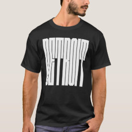 Camiseta logotipo da cidade de Detroit EUA