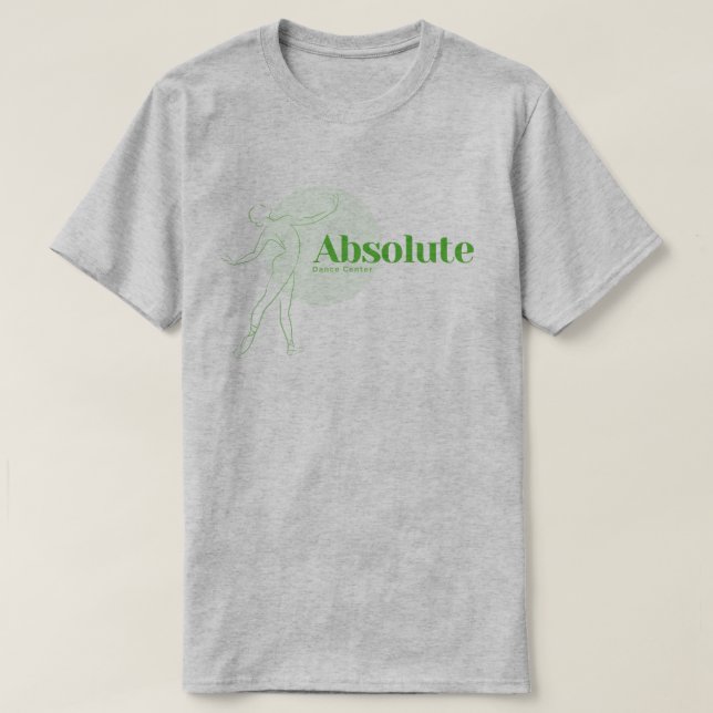 Camiseta Logótipo da dança absoluta masculina (Frente do Design)