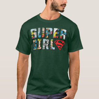 Camiseta Logotipo da DC Supergirl Faixa Desenhada