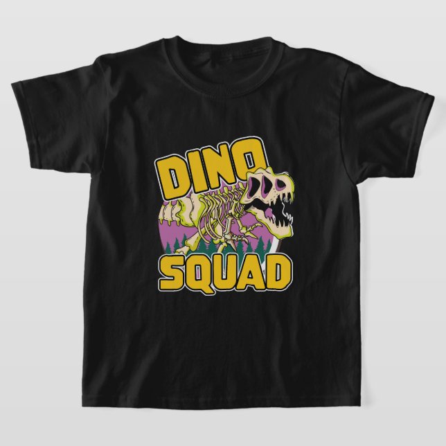 Camiseta logotipo da Dino Squad (Postura )