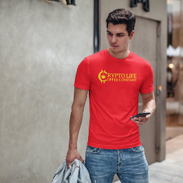 Camiseta Logotipo da empresa Crypto Life Coffee