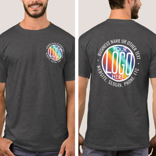 Camiseta Logotipo da empresa impresso na parte frontal