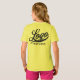 Camiseta Logotipo da empresa Lemon Yellow Swag Crianças de  (Parte Traseira Completa)