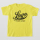 Camiseta Logotipo da empresa Lemon Yellow Swag Crianças de  (Laydown)
