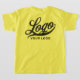 Camiseta Logotipo da empresa Lemon Yellow Swag Crianças de  (Laydown Back)