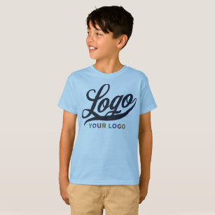 Camiseta Logotipo da empresa Light Blue Swag Crianças de ne