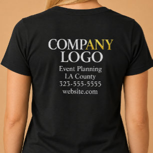Camiseta Logotipo da Empresa Negócios