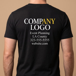 Camiseta Logotipo da Empresa Negócios