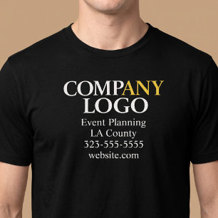 Camiseta Logotipo da Empresa Negócios
