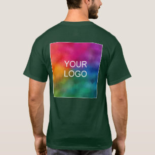 Camiseta Logotipo da empresa para envio do Design traseiro