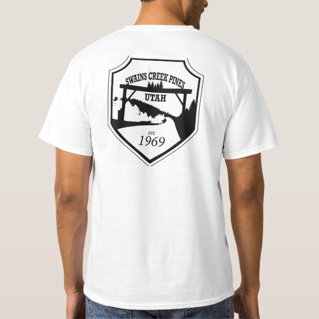 Camiseta Logotipo da entrada - Logotipo escuro - Parte tras (Verso)