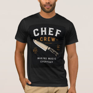 Camiseta 🔪 Logotipo da Equipe de Chefes da Cozinha do Rest
