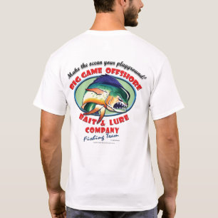 Camiseta Logotipo da "equipe do grande jogo pesca "