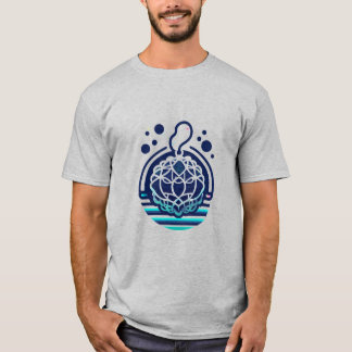 Camiseta Logotipo da Esponja de Malha Vibrante - Design de 