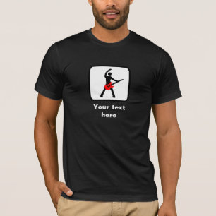 Camiseta Logotipo da estrela do rock -- Customizável