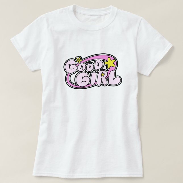 Camiseta Logótipo da Good Girl Y2K (Frente do Design)