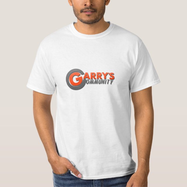 Camiseta Logotipo da laranja da comunidade de Garrys (Frente)