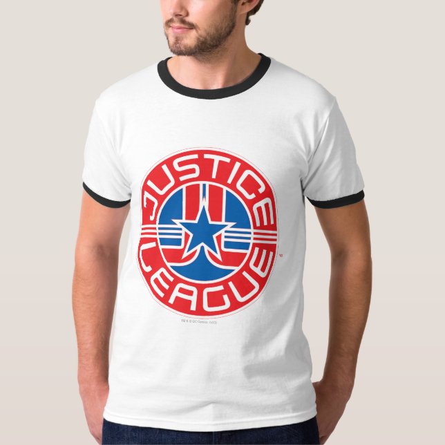 Camiseta Logotipo da Liga da Justiça (Frente)