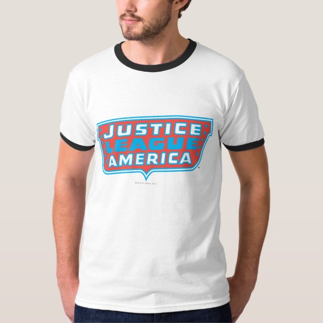 Camiseta Logotipo da Liga da Justiça da América (Frente)