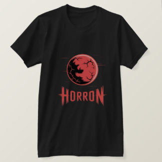 Camiseta Logotipo da Lua de Sangue da HORRON