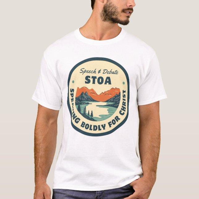 Camiseta Logótipo da Montanha Stoa Mens (Frente)