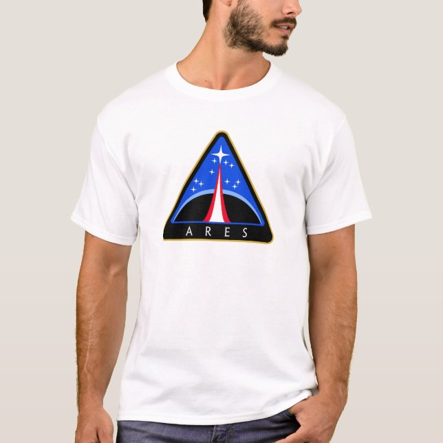 Camiseta Logotipo da NASA Ares Rocket (Frente)