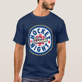 Camiseta Logotipo da noite de hóquei no Canadá