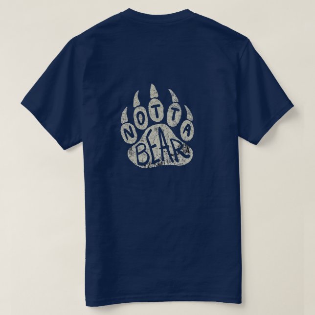 Camiseta Logotipo da Pata do Notta Bear (Verso do Design)