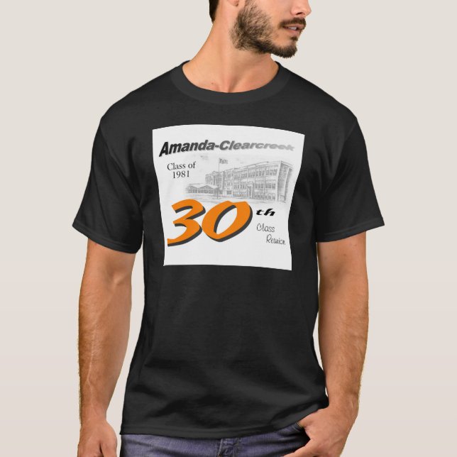 Camiseta Logotipo da reunião de classe de ACHS 30o (Frente)