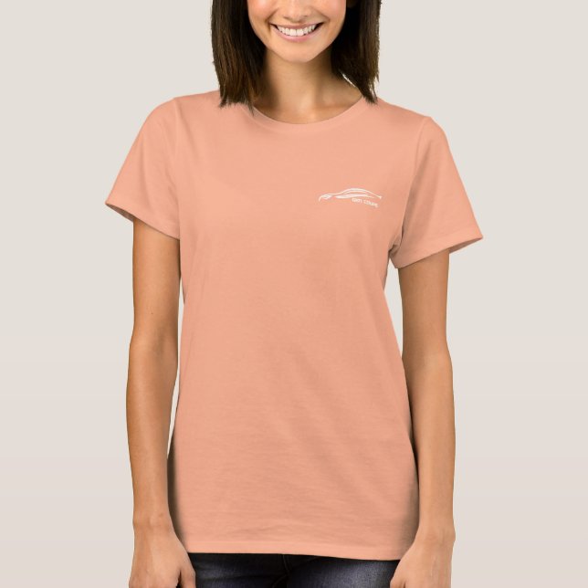 Camiseta Logótipo da Silhueta Branca Genesis Coupe (Frente)