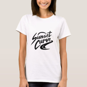Camiseta Logotipo da Sunset Curve Funny Summer Design 2020