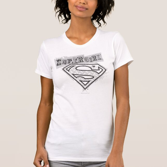 Camiseta Logotipo da Supergirl 1 (Frente)